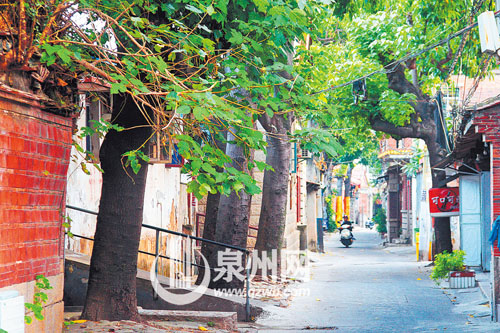 秋天的舊館驛充滿詩情畫意