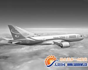 海南航空787夢想客機(jī)效果圖