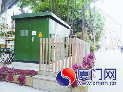 裝飾得很漂亮的變電箱