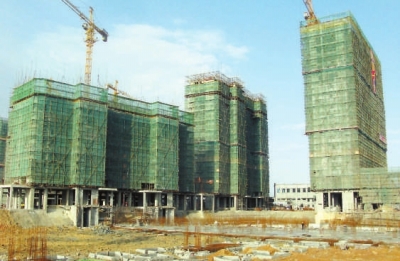 正在建設(shè)中的濱海御景城