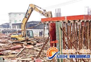 劉五店違建拆除現(xiàn)場