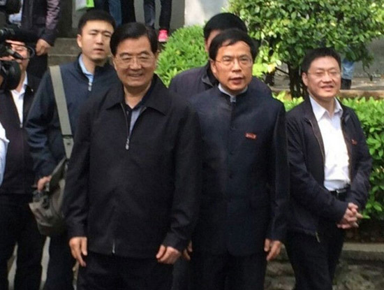 胡錦濤到訪湖南大學(xué)2