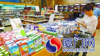 進(jìn)口液態(tài)奶“占領(lǐng)”廈門(mén)超市