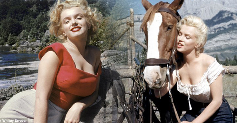 好萊塢女神瑪麗蓮夢(mèng)露昔日片場(chǎng)私照展傲人上圍盡顯慵懶性感