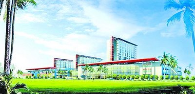 五緣綜合醫(yī)院規(guī)劃效果圖。