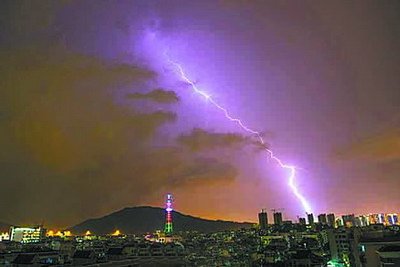 昨夜電閃雷鳴