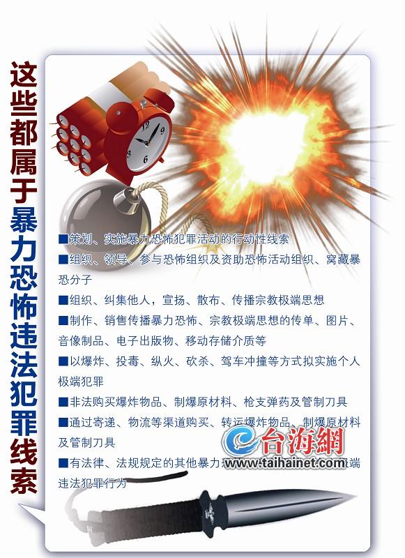 出臺(tái)最新獎(jiǎng)勵(lì)辦法 舉報(bào)暴恐最高獎(jiǎng)30萬(wàn)元(圖)