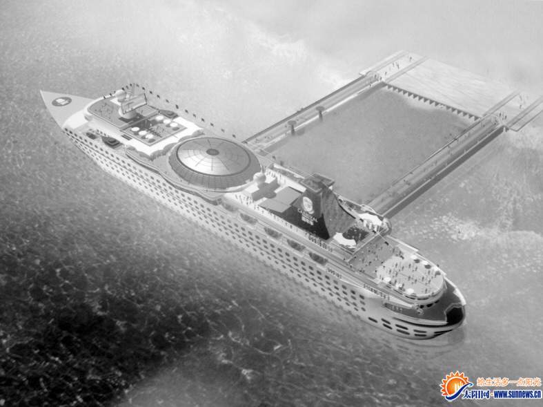 豪華游輪效果圖