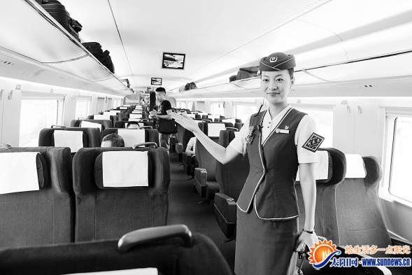 G166次高鐵車廂很寬敞