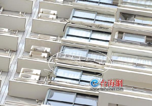 廈門一高樓外墻墻面剝落