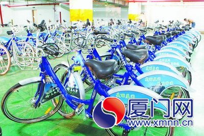 首批1000輛公共自行車已經抵達廈門