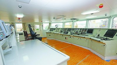 “中國海警2115”駕駛臺